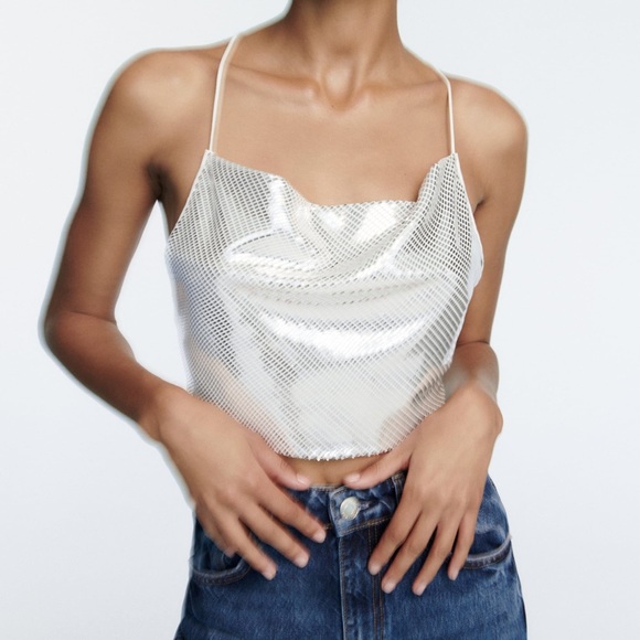 BNWT Blogger Favorite Zara Top - Picture 2 of 8